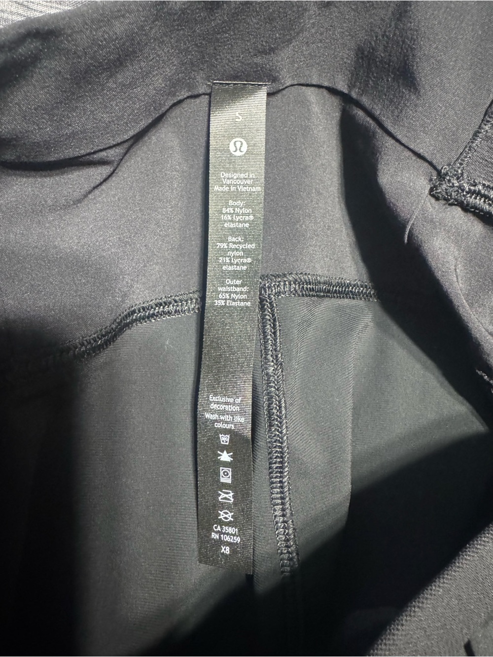 * Men’s Black Lululemon Joggers - Picture 4 of 5